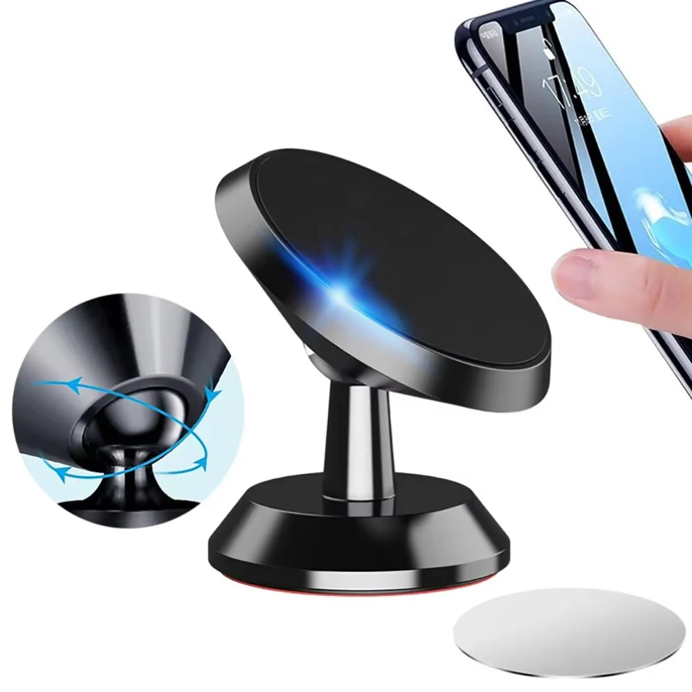 Magnetic Car Phone Holder | Dashboard & Wall Stick-On Mount Car Phone Mount QXL