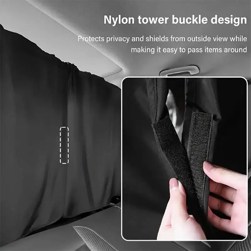 Car Privacy Curtain Window Shade | Sun & Heat Protection Car Window Curtain QXL