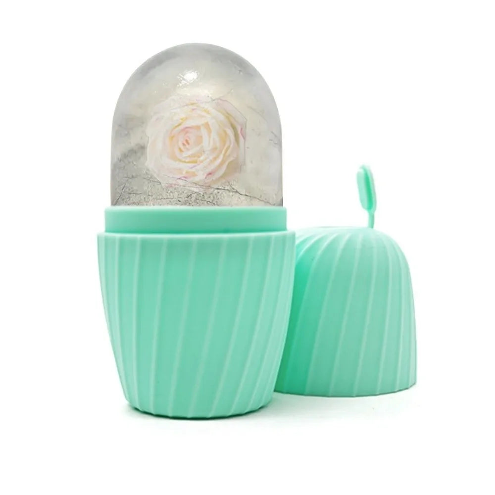 Silicone Ice Face Roller | Cooling Facial Massager & Pore Care Ice Facial Roller QXL