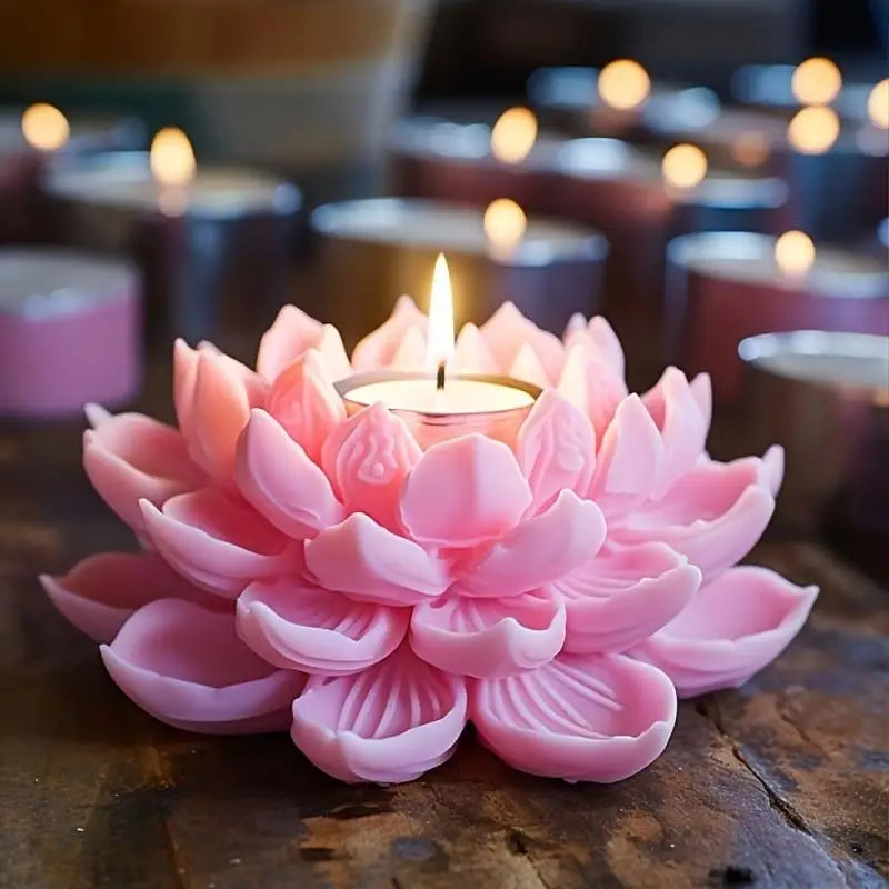 Lotus Flower Silicone Mold for Candles, Soap & Resin Craft Silicone Craft Mold QXL