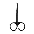 Stainless Steel Nose & Ear Hair Scissors | Safety Round Tip Nose Hair Scissors QXL Black