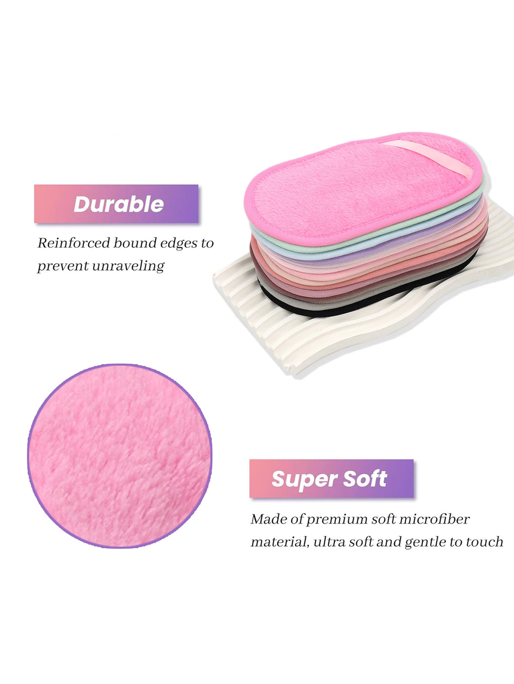 Reusable Makeup Remover Pads 6-Pack | Machine Washable Makeup Remover Pads QXL
