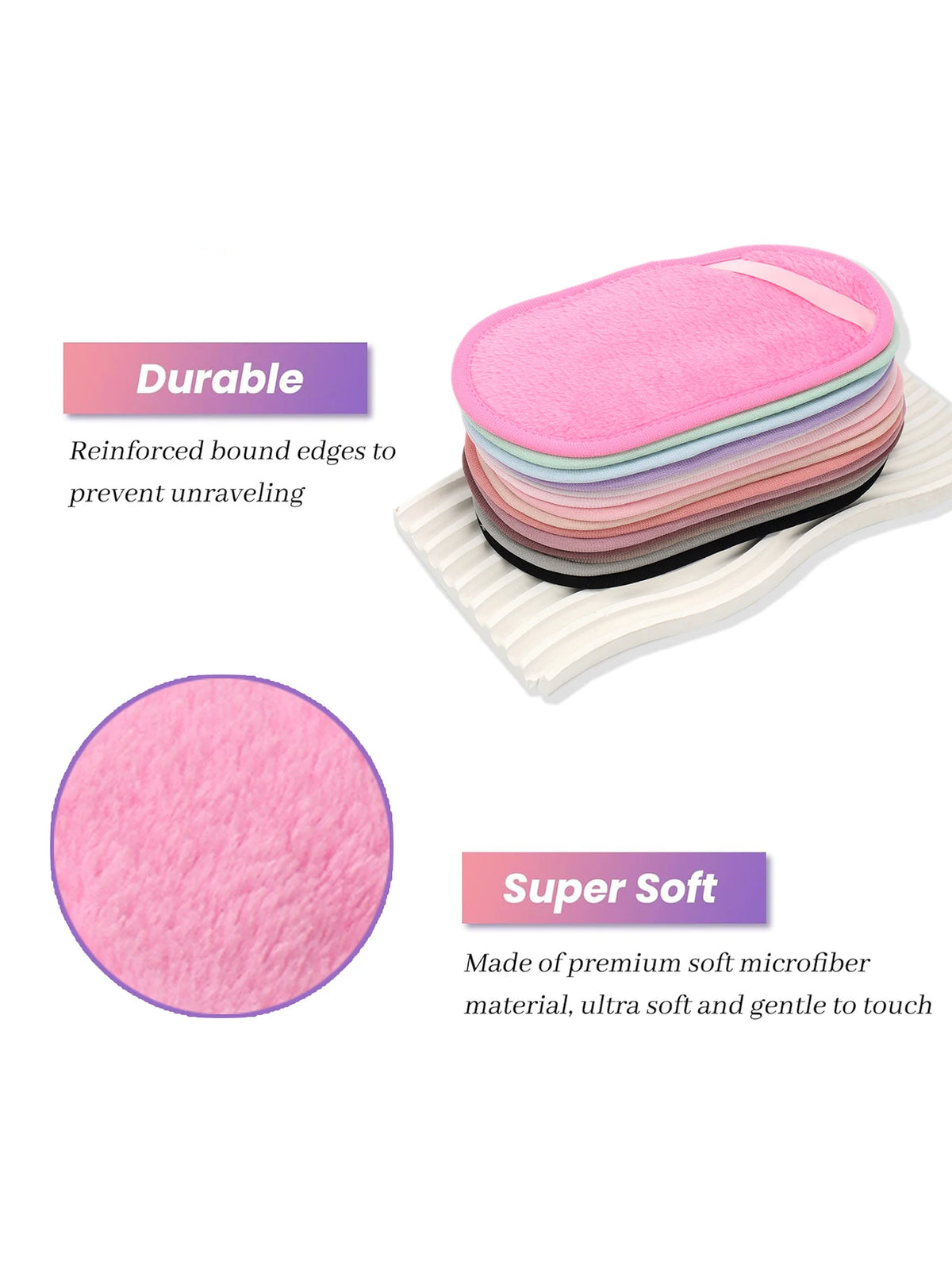 Reusable Makeup Remover Pads 6-Pack | Machine Washable Makeup Remover Pads QXL