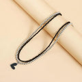 Heart Pendant Choker Necklace | Multilayer Chain for Women Choker Necklace QXL A1