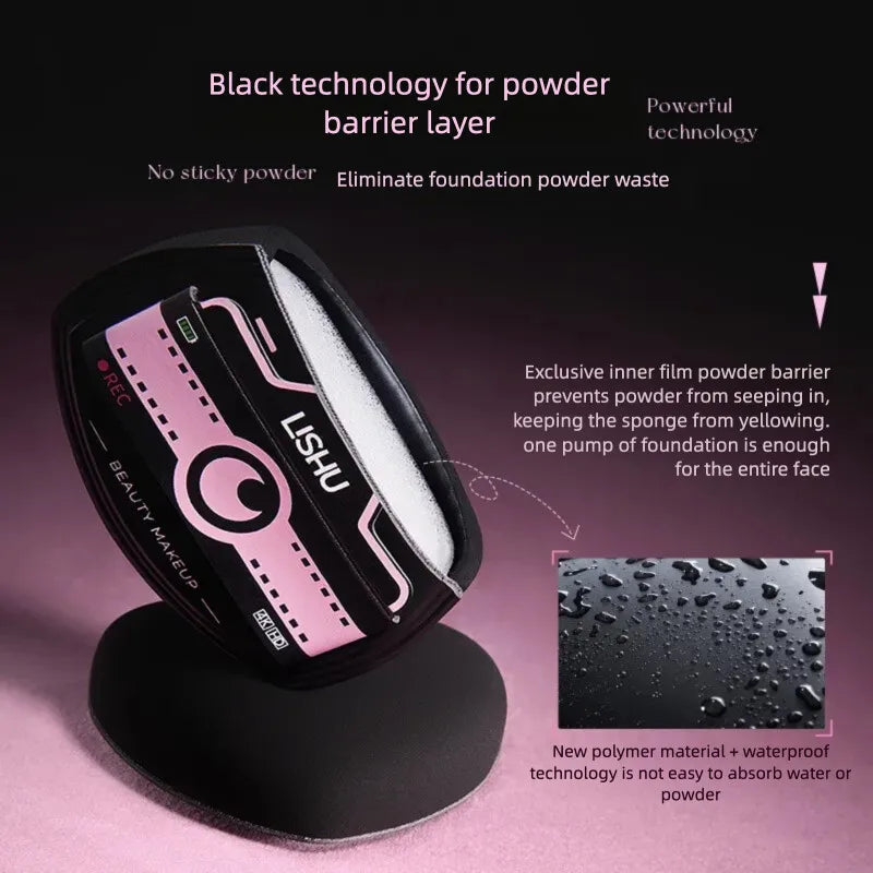 Graphene Cushion Powder Puff Set – 3-Pc Foundation Sponge Makeup Sponge Puff QXL