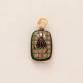 Bow Moon Drip Oil Copper Pendant | Colorful Plated Charm Fashion Jewelry Pendant QXL A5