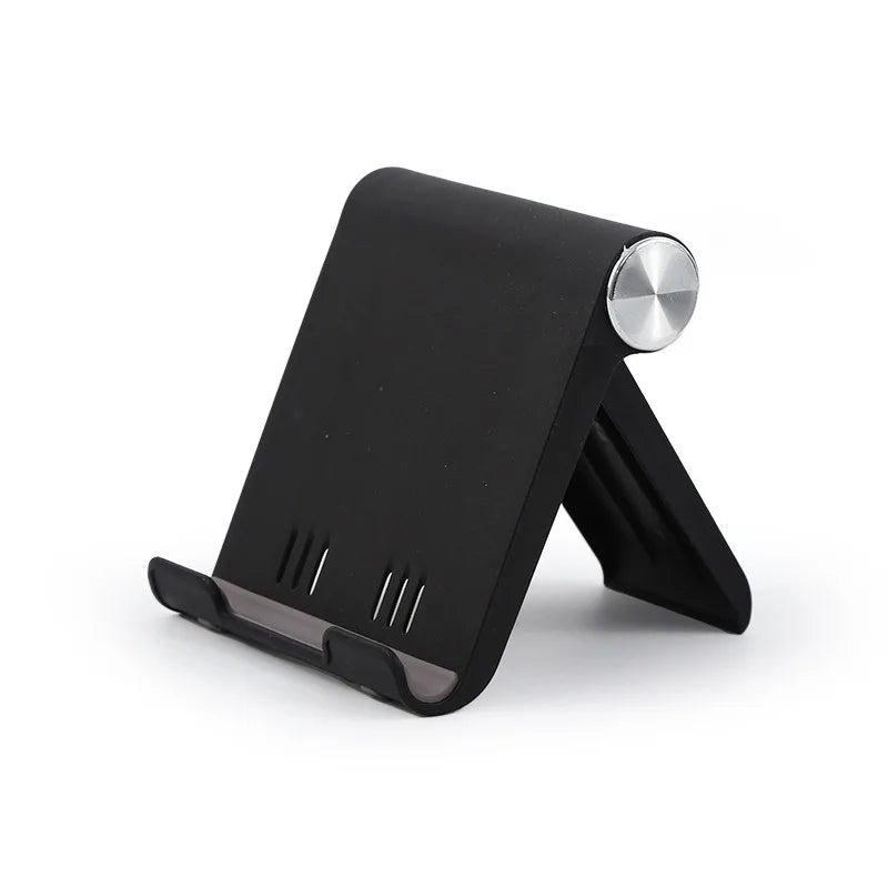 Adjustable Foldable Desktop Phone Stand for iPhone iPad Tablets Phone & Tablet Stand QXL black