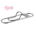 4-Pack Love Heart Pen Clips for Notebooks & Planners Pen Clip Holder QXL silver 4pcs