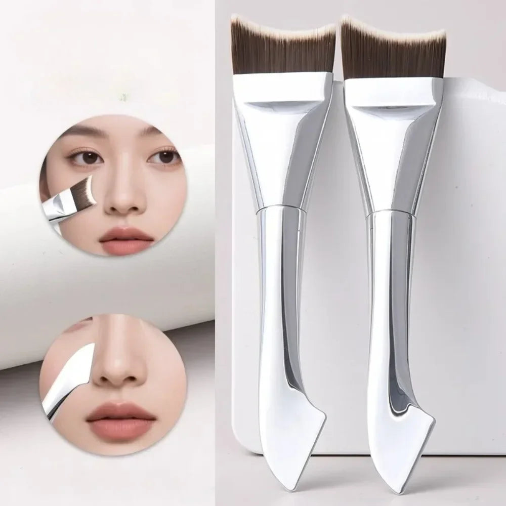 Ultra-Thin Flat Foundation Brush | Cream & Liquid Blending Foundation Makeup Brush QXL
