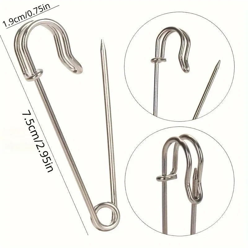 20-Pack Heavy Duty Large Blanket Lock Pins | Bulk Fasteners Craft Fastener Pins QXL