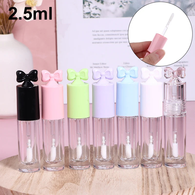 Bow-Shape Empty Lip Gloss Tube 2.5ml | DIY Refillable Wand Lip Gloss Tube QXL
