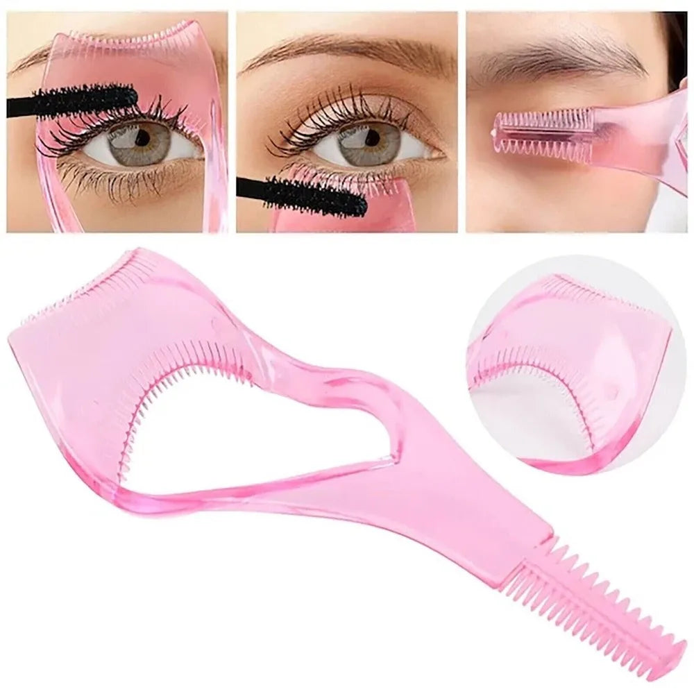 3-in-1 Mascara Shield Eyelash Comb & Applicator Tool Mascara Shield Tool QXL