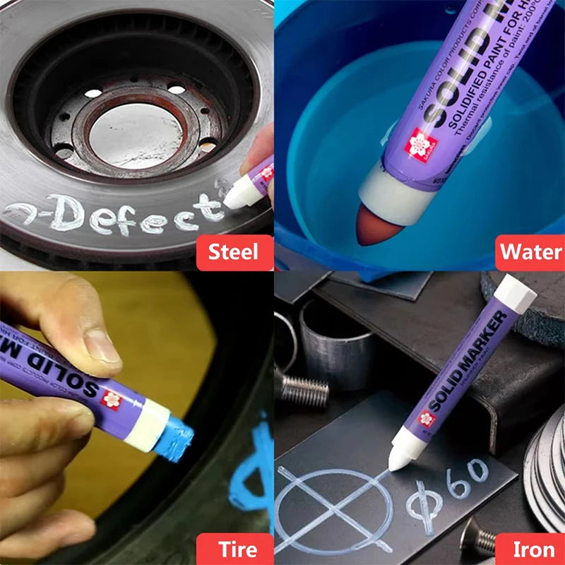 Solid Paint Pen Industrial Marker – Waterproof High-Temp Industrial Paint Marker QXL