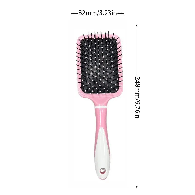 Air Cushion Massage Comb with Mirror | Anti-Static Paddle Brush Hair Massage Brush QXL