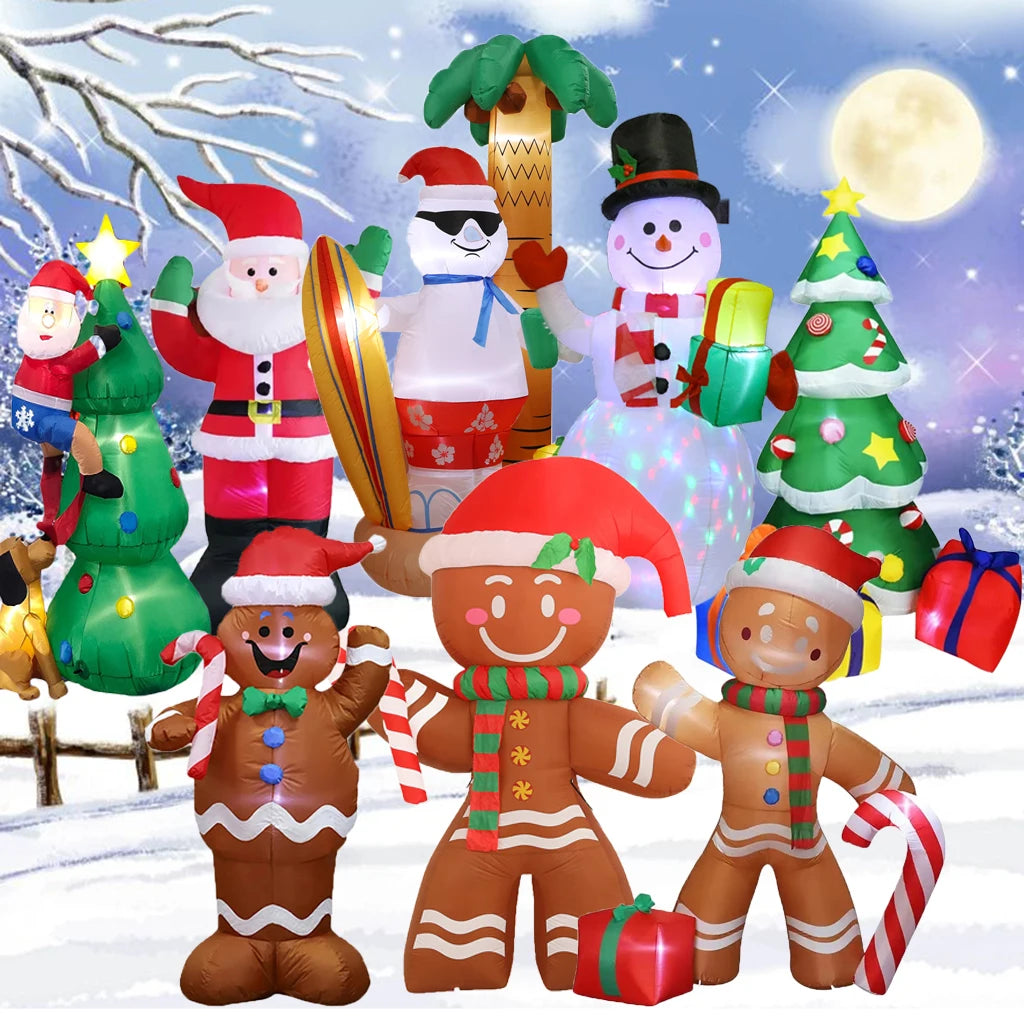 Giant LED Christmas Inflatable Decorations – Snowman & More Inflatable Christmas Decor QXL