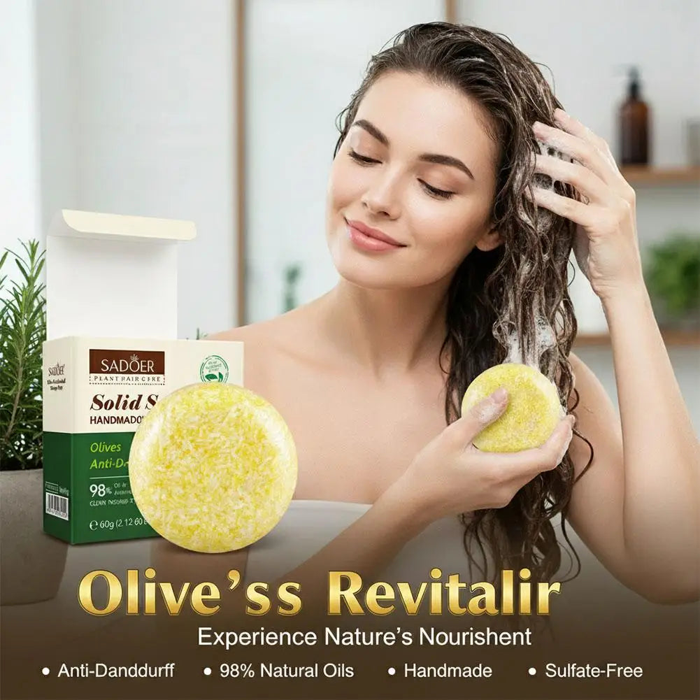 Olive Oil Solid Shampoo Bar | Nourishing & Volumizing Solid Shampoo Bar QXL
