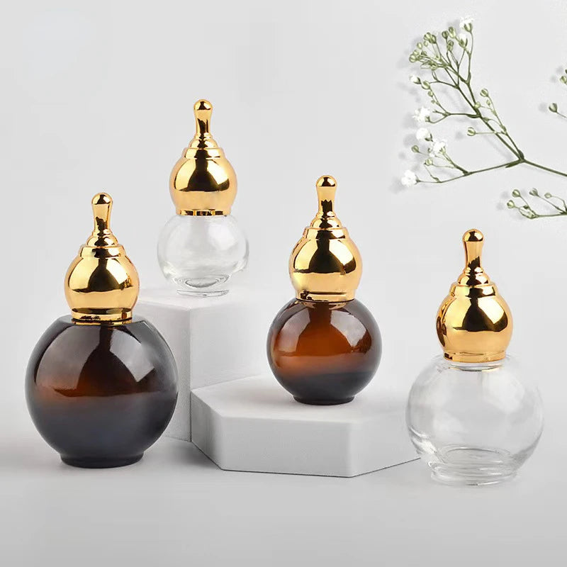 Gourd Dropper Bottle 10–50ml | Essential Oil & Perfume Refill Refillable Dropper Bottle QXL