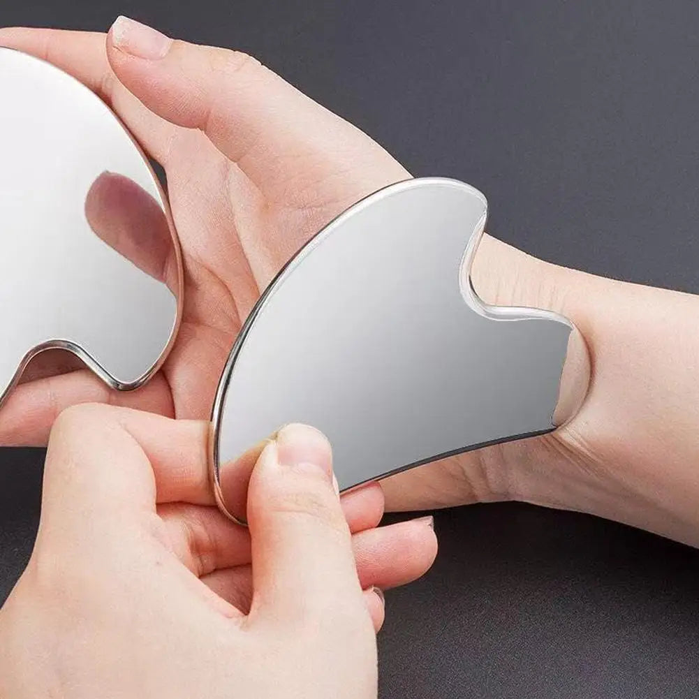 Stainless Steel Gua Sha Board | Face & Body Scraping Tool Gua Sha Scraper QXL