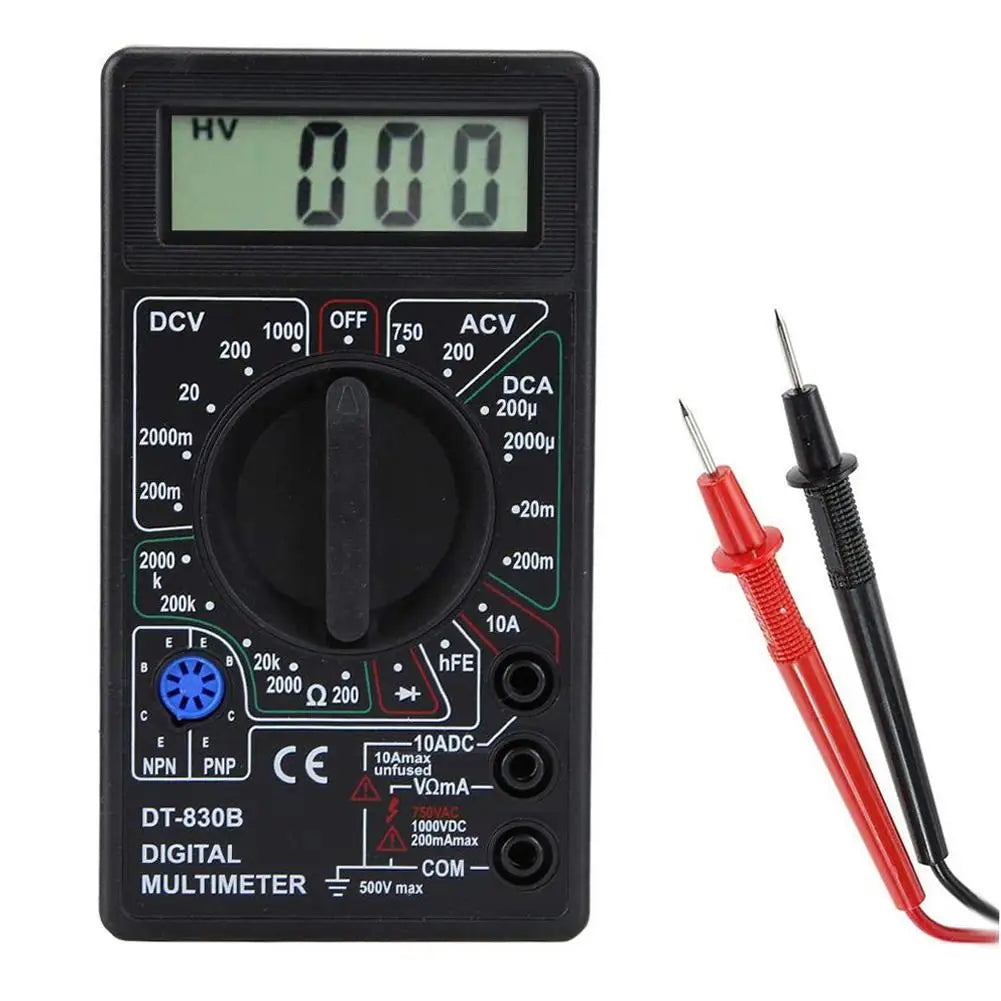 DT830B Digital Multimeter – AC/DC Voltmeter & Ohm Meter Digital Multimeter QXL