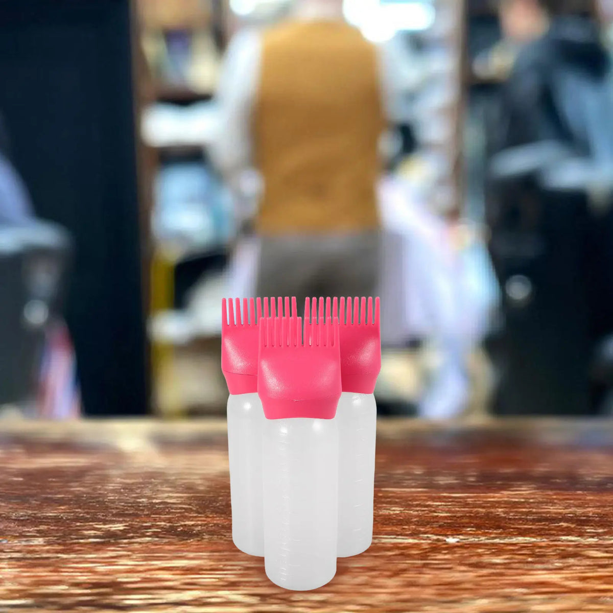 3-Pack Hair Dye Applicator Bottles with Comb Teeth – Root Touch-Up Hair Dye Applicator QXL
