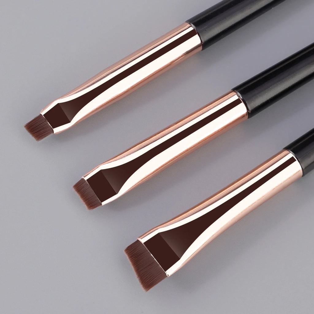 3-Piece Eye Makeup Brush Set | Eyeliner, Eyebrow & Eyeshadow Eye Makeup Brush Set QXL