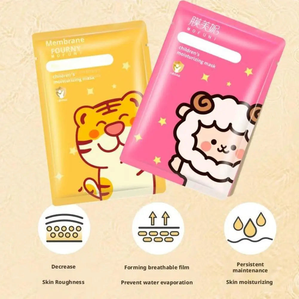 Kids Cartoon Moisturising Face Mask | Gentle Deep Hydration Kids Sheet Mask QXL
