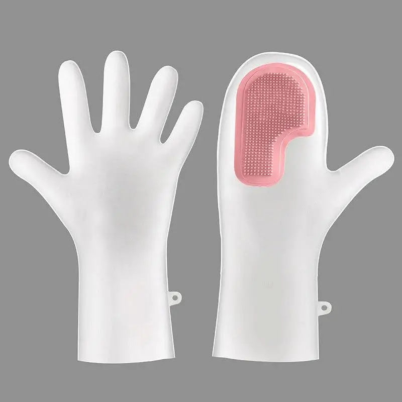 Waterproof Reusable Household Cleaning Gloves – 2 Pairs Household Cleaning Gloves QXL Pink