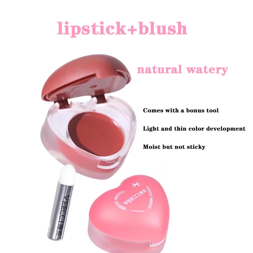 VEECCI 2-in-1 Lip & Cheek Balm | Dewy Blush Moisturizer Lip & Cheek Balm QXL
