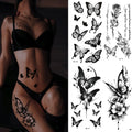 3-Pack Butterfly Temporary Tattoos | Waterproof, Lasts 15 Days Temporary Tattoo QXL 1 set