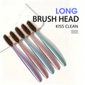 5-Pack Soft Bristle Toothbrushes | Curved Head Adults Manual Toothbrush Set QXL 5pcs-