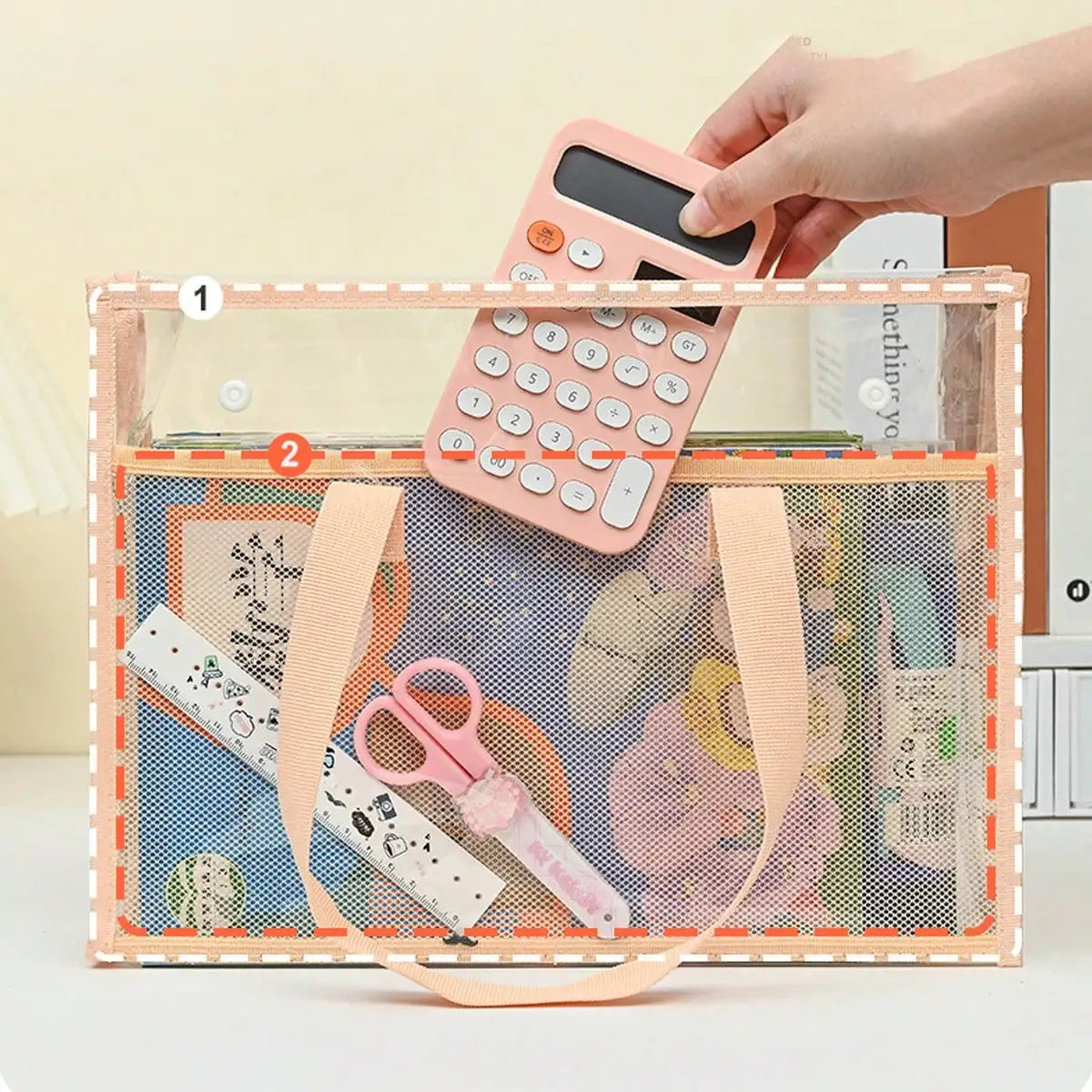 A4 Waterproof Transparent PVC File Bag | Document Organizer Document File Bag QXL