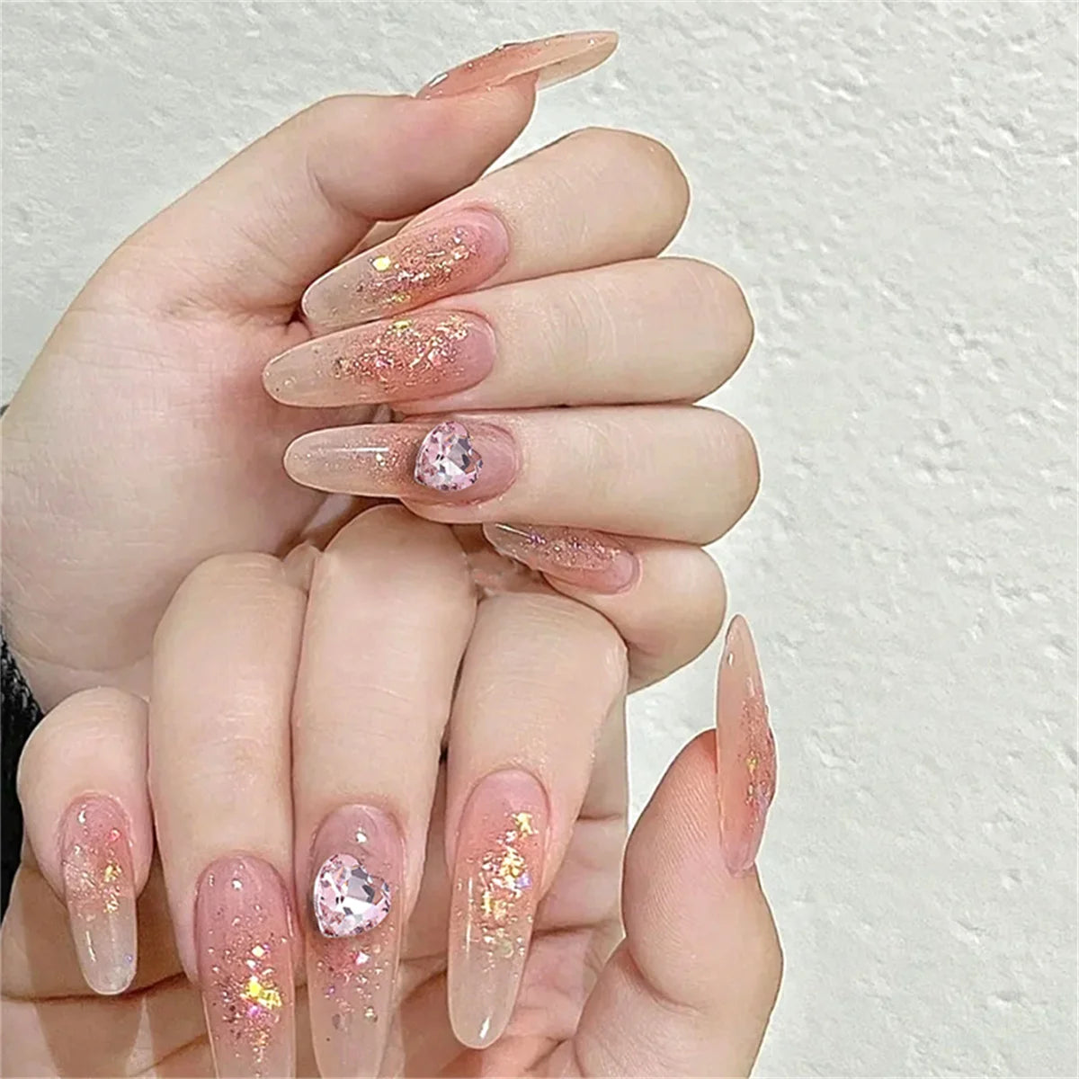 Pink Zircon Nail Rhinestone Charms | Crystal 3D Decorations Nail Rhinestone Charms QXL