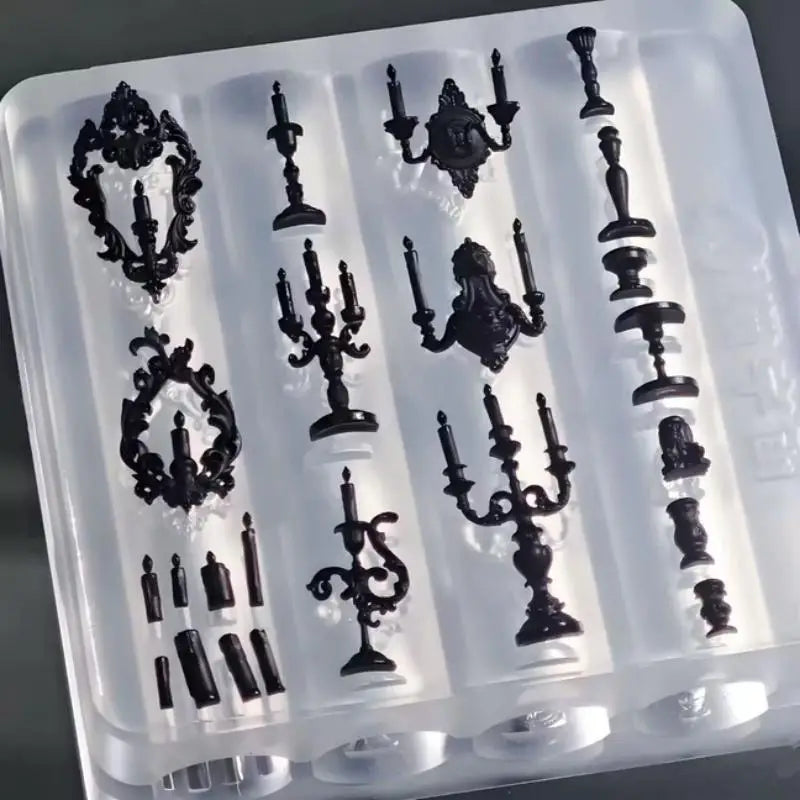3D Resin Nail Art Mold – Rose, Bow & Floral Charm Templates Nail Art Mold QXL