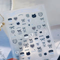 5D Floral Nail Art Stickers – Lily & Camellia Self-Adhesive