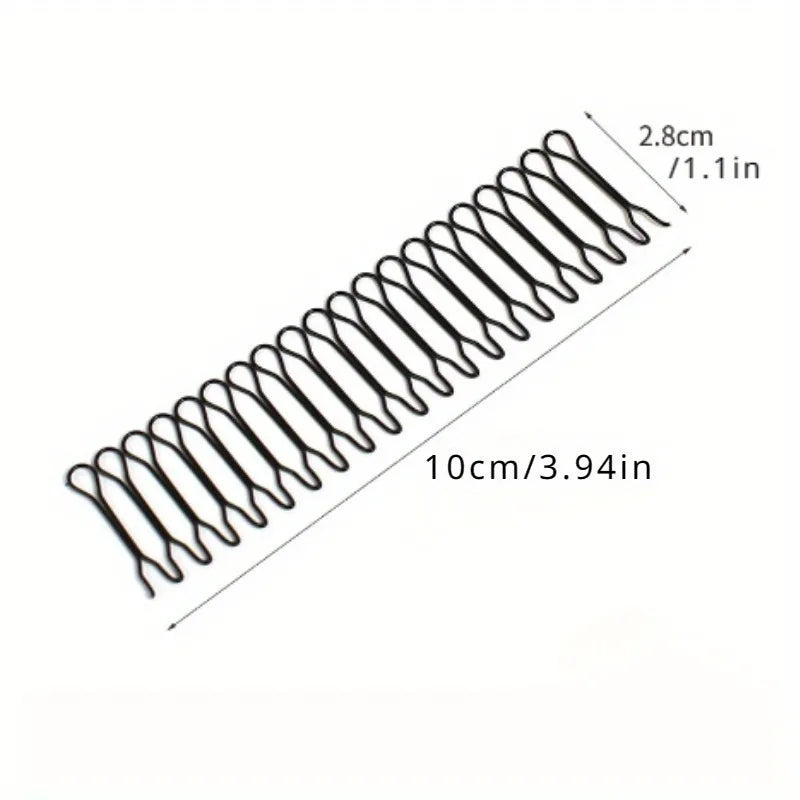 Wavy Bobby Hair Pins | Bangs & Flyaway Clips Set of 3 Bobby Hair Pins QXL