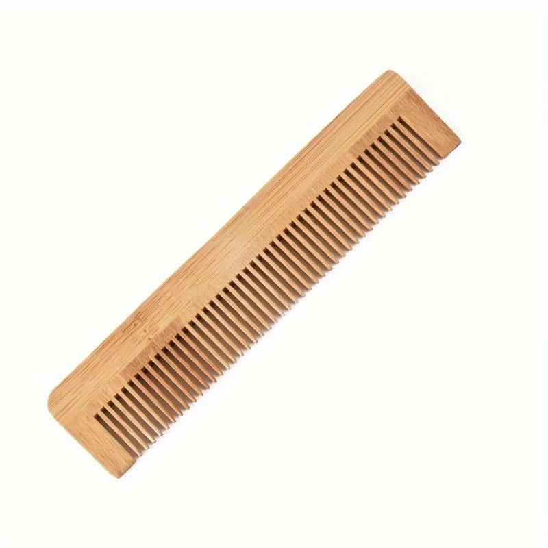 Bamboo Wide-Tooth Detangling Comb | Scalp Massage Hair Tool Bamboo Hair Comb QXL