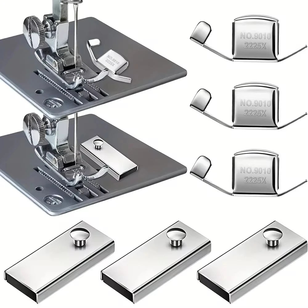 Magnetic Sewing Gauge Seam Guide | 1 or 2-Pack Stainless Steel Sewing Machine Accessory QXL