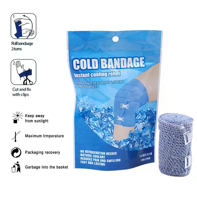 Self-Adhesive Cooling Compression Bandage | 1 & 3 Pack Compression Bandage QXL
