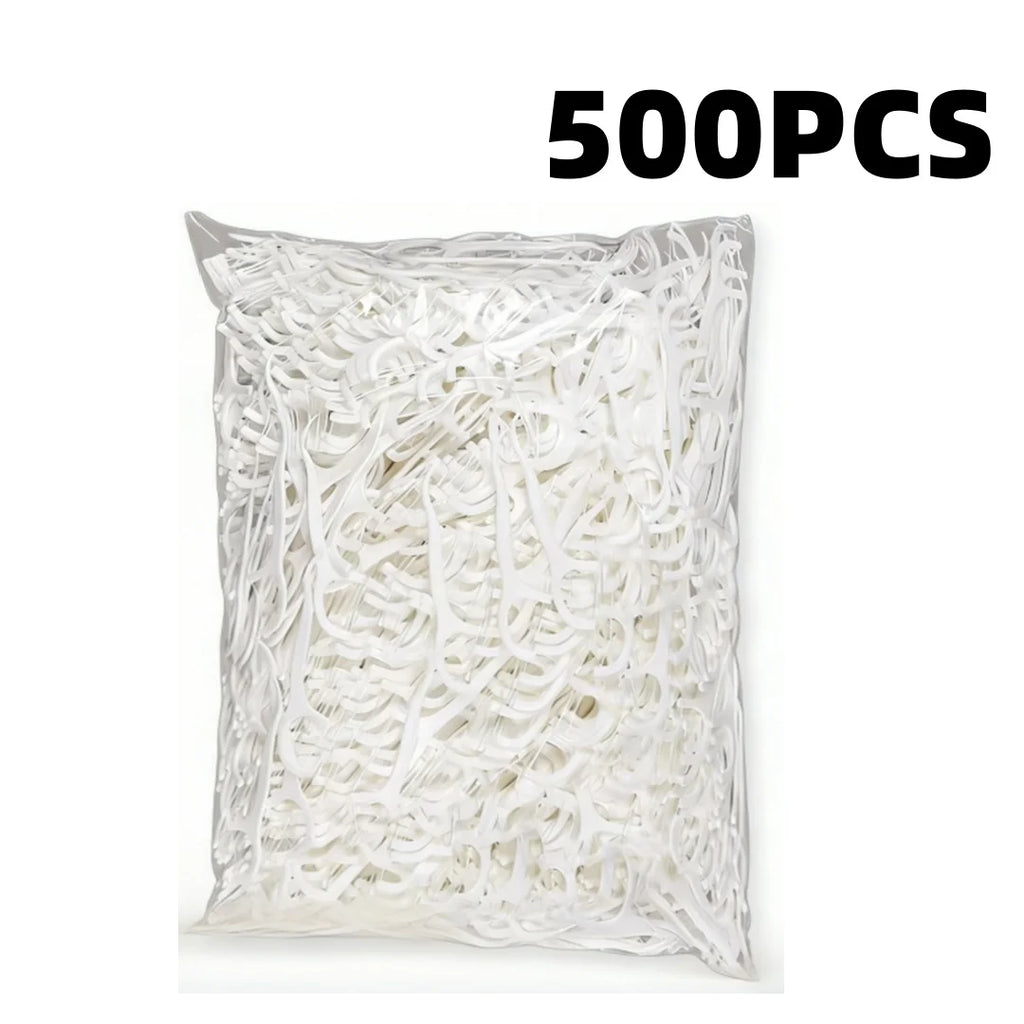 1000-Pack Bow-Shaped Dental Floss Picks | Ultra-Fine Interdental Dental Floss Picks QXL