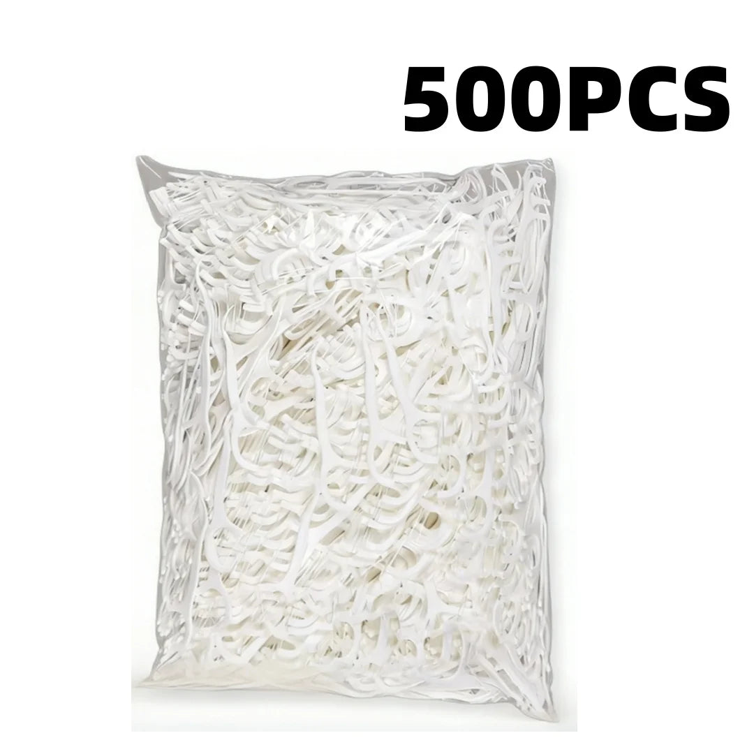1000-Pack Bow-Shaped Dental Floss Picks | Ultra-Fine Interdental Dental Floss Picks QXL