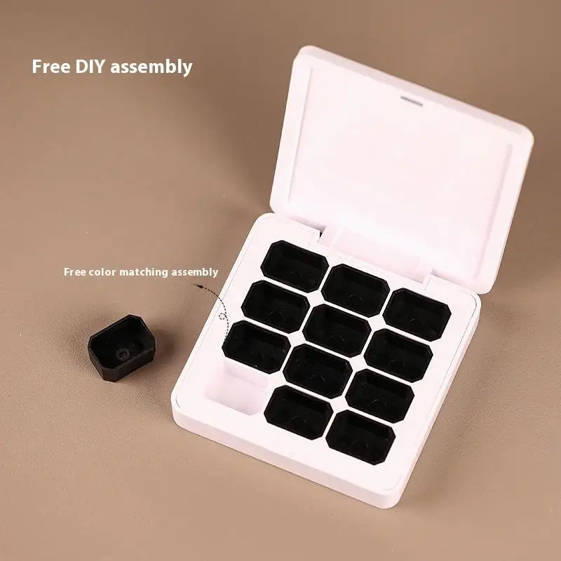 Magnetic Nail Polish Storage Box | 4/6/9/12 Grids Organizer Nail Polish Organizer QXL