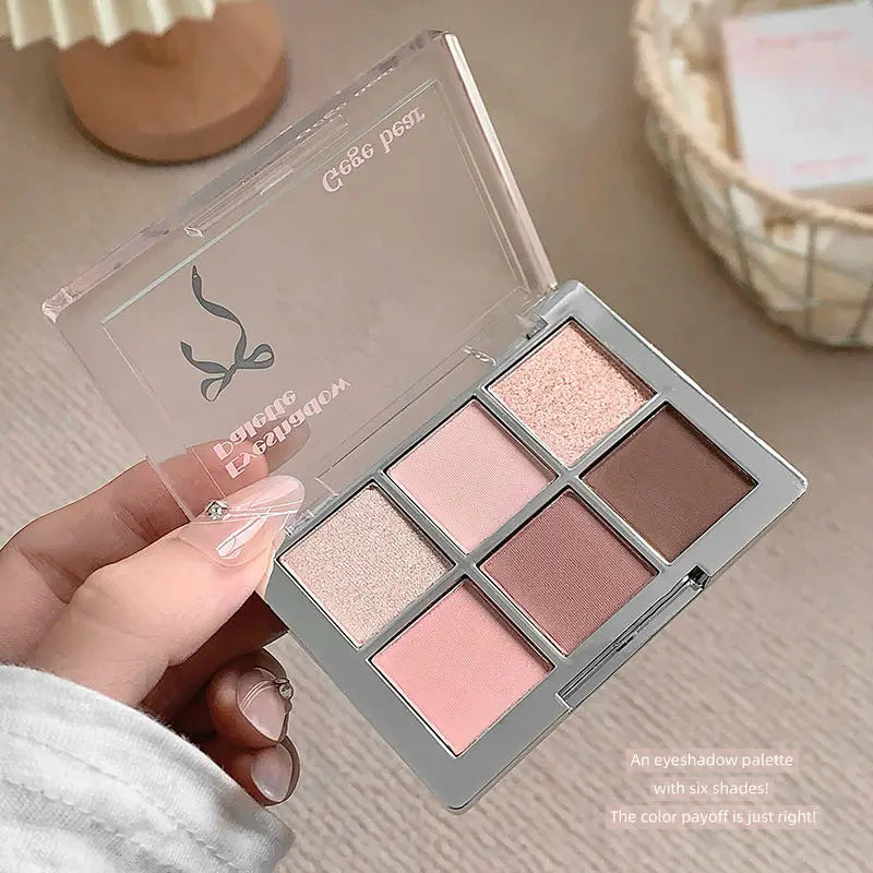 Pink Cherry Blossom 6-Color Eyeshadow Palette | Matte & Shimmer Eyeshadow Palette QXL