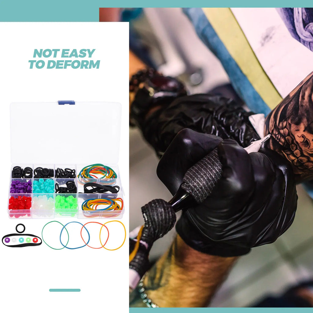 Tattoo Machine Parts Kit – Seal Rings, Bands & Pin Cushions Tattoo Machine Parts Kit QXL