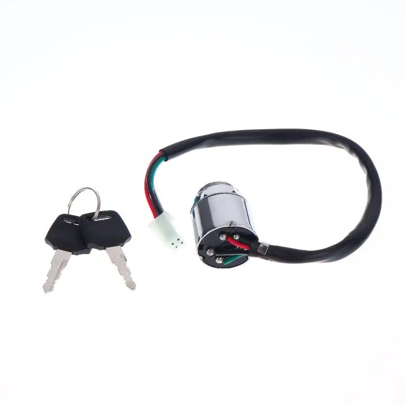 Universal 2-Position Ignition Switch 4-Wire Waterproof Motorbike Ignition Switch QXL
