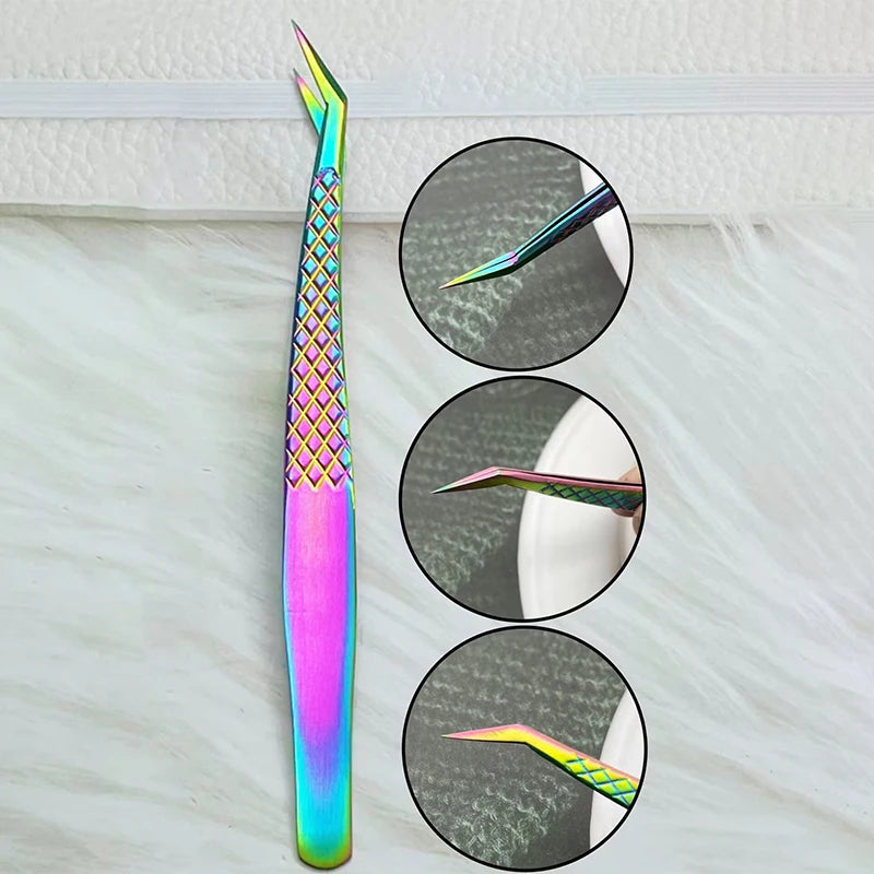 Colorful Anti-Static Eyelash Extension Tweezers | Fish Design Eyelash Tweezers QXL