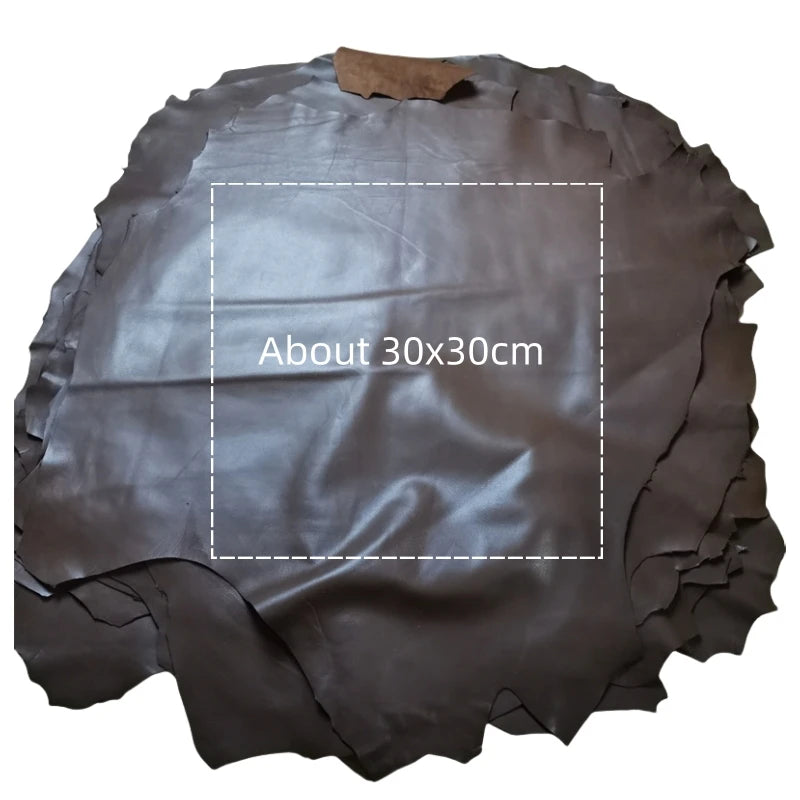 1mm Brown Sheepskin Leather Fabric | Whole Hide DIY Crafts Genuine Leather Hide QXL