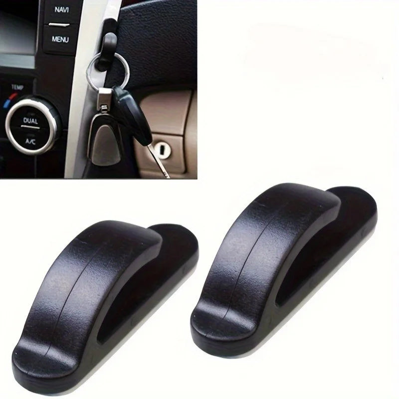 Black Self-Adhesive Car Hooks | Bag & Purse Organizer Car Interior Hook QXL