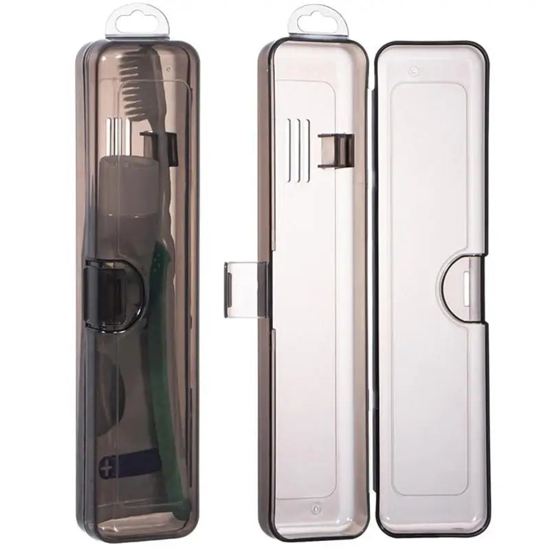 Transparent Travel Toothbrush Case & Toothpaste Storage Box Travel Toothbrush Case QXL