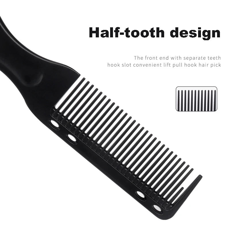Double-Sided Beard Styling Comb & Brush | Barber Tool Beard Styling Comb QXL