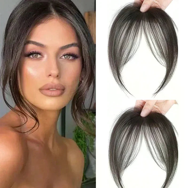 Synthetic Clip-In Bang Hairpiece | Fluffy Wig Hair Extension Clip-In Bang Hairpiece QXL